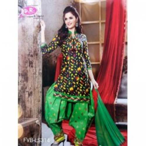 Printed Patiala Dress Material in Sambhal by Fancy Vastra Bhandar