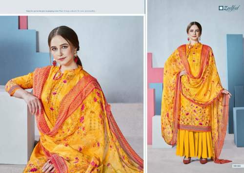 Casual Wear Yellow Printed Cotton Suit  by Radhika sarees