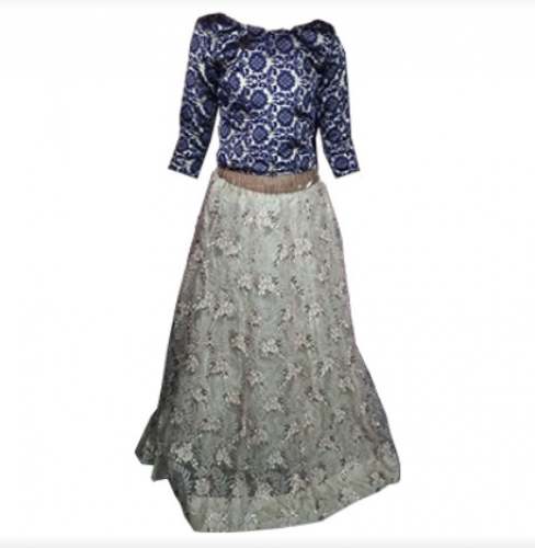 Fancy Crop Top Lehenga  by milan saree and shut collection