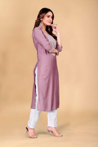 Ladies Round Neck Kurtis pant set 