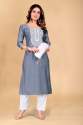 Ladies Round Neck Kurtis pant set  thumb 11