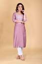Ladies Round Neck Kurtis pant set  thumb 7