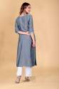 Ladies Round Neck Kurtis pant set  thumb 9