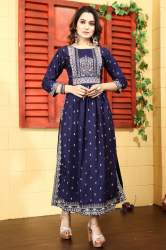 Ladies Tebal printed and embroidery Kurti 