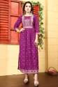 Ladies Tebal printed and embroidery Kurti  thumb 1