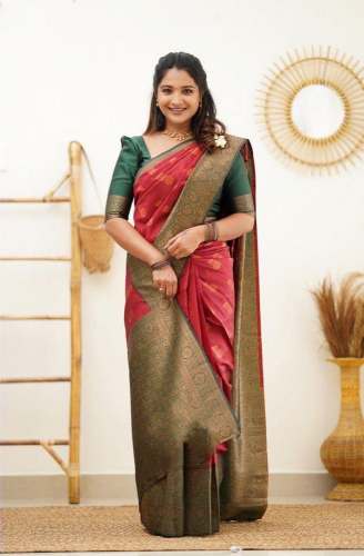 Amiira Present Soft Lichi Silk Saree