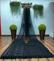 Beautiful Black Party Wear Georgette Saree