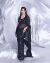 Beautiful Black Party Wear Georgette Saree thumb 3