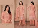 Fancy Butterfly Net Sequence Chikan Suit No 224