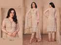 Fancy Butterfly Net Sequence Chikan Suit No 224 thumb 14