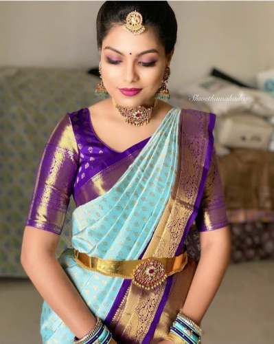 Rich Pallu Banarasi Kanjivaram Saree