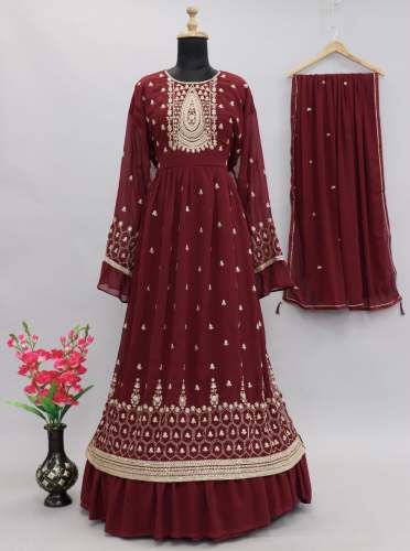 Semi Stitched Aashirwad Georgette Suit No 9205 by Amiira The Fashion Store