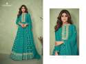 Wedding Wear Georgette Embroidered Gown No 9187 thumb 2