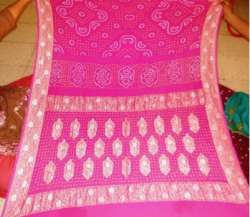 Ladies Fancy Bandhej Print saree