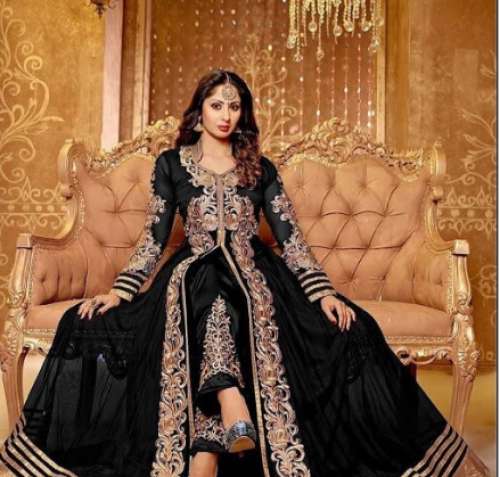Black Embroidered Suit by Pink House