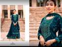 Rama Green Embroidered Sharara Suit 
