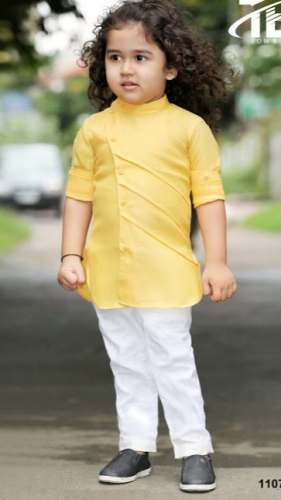 Plain Kids Boys Kurta by Anil Stores