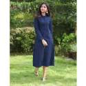 E3-CT-13 Navy Blue Designer Straight Kurti