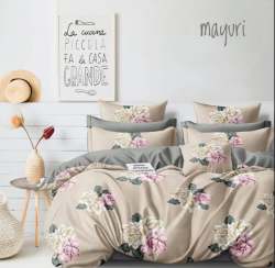 Flower Print King Size Bed Sheet