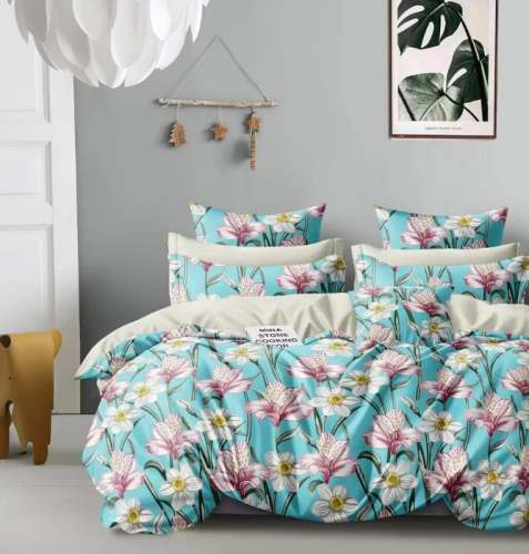 Pista Flower Printed Bed Sheet