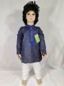 Kids Boys Blue Kurta With White Pajama