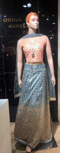 Trendy Crop Top Embroidered Lehenga Choli  by Yara Boutique