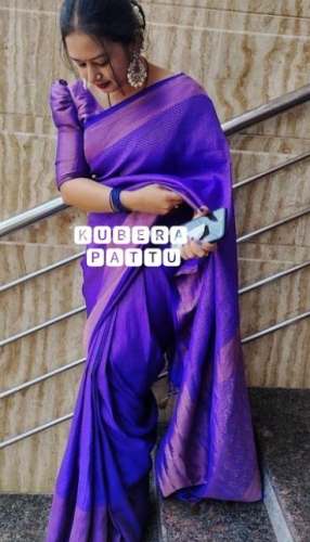 Purple Kubera Pattu Silk Saree