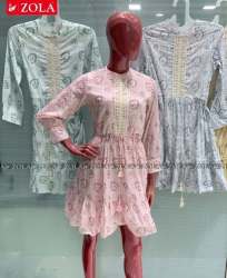 Regular Wear One Piece Tunic Dress