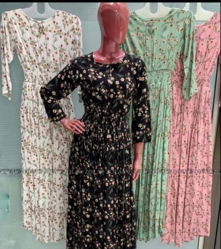 Stylish Western Printed Maxi Dress