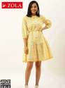 sunny-yellow-western-one-piece-dress