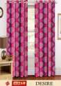 Polyester Printed Pink Curtain Fabric 