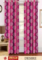 Polyester Printed Pink Curtain Fabric 