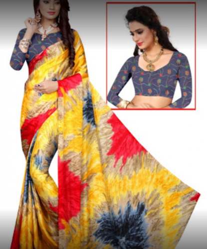 Daily Wear Printed Saree For Ladies by Tulasi Saree Center