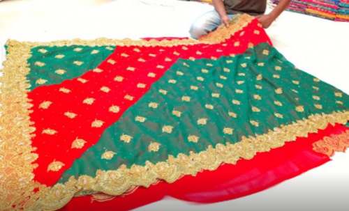 New Collection Multi Color Embroidery Work Saree by Vasundhara Textiles