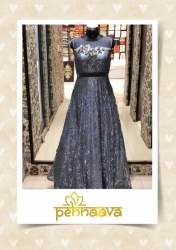 Shimmer Designer Embroidered Gown