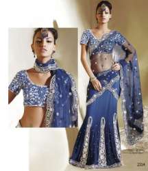 Ladies Embroidered Net Saree