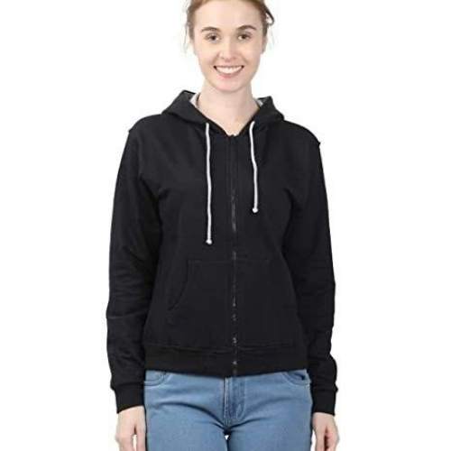 Plain Black Girls Hoodie