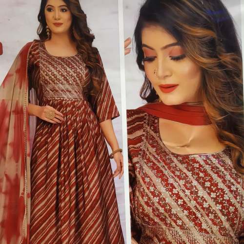 Stylish Red Embroidered neck Anarkali Kurti at /Piece in chhattarpur offer by Girls zone Stylish Red Embroidered neck Anarkali Kurti at /Piece in chhattarpur offer by Girls zone