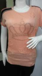 Regular Wear Ladies Orange T shirt