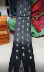 New Black Printed Saree For Ladies
