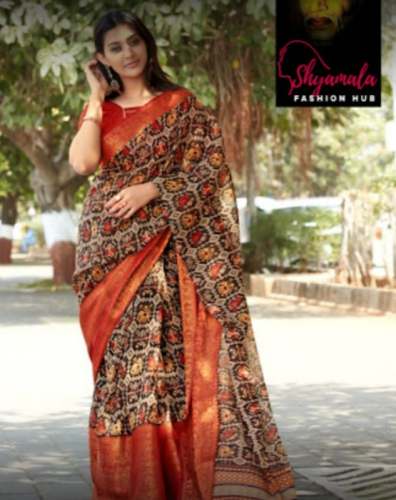 New Collection Chiffon Printed Saree For Women by Shyamala Fashion Hub