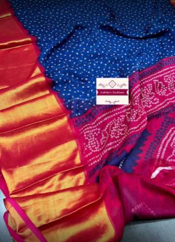 New Collection Blue Saree For Women by Shree Vijaylaxmi Textiles