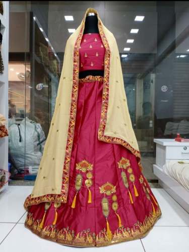 Light Weighted Embroidered Lehenga  by Saubhagya Shree lehenga centre