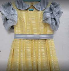 New Collection Yellow Kids Frock At Wholesale