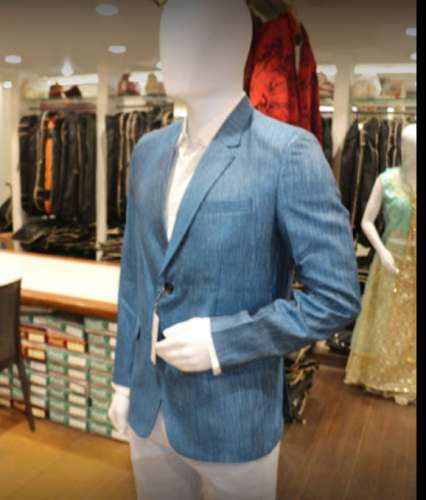 Mens Sky Blue Suit At Wholesale Price by Chandana Brothers