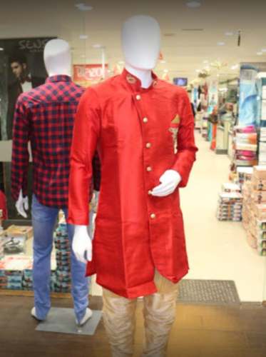 New Collection Red Ethnic Kurta For Men by Chandana Brothers