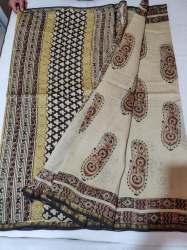 Chanderi Cotton Saree with Kalamkari Print