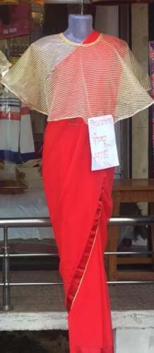 Party Wear Red Saree in vidisha 