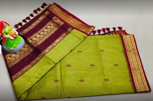 Festive Wear Mehendi Green Saree from Vidisha by Supriya Trends
