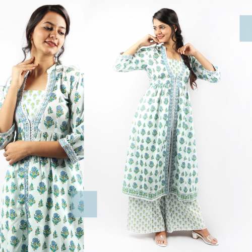 Party Wear Kurti with Palazzo Pant Set  by Atithi Store